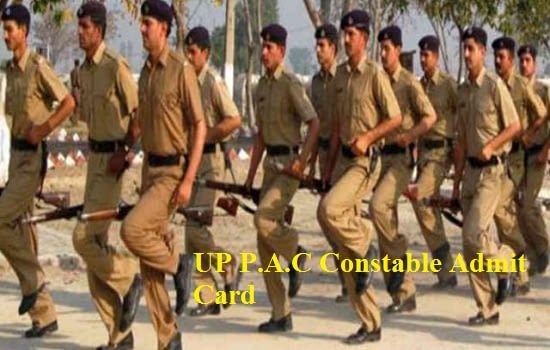 UP P.A.C Constable Admit Card | UP PAC Admit Card 2018
